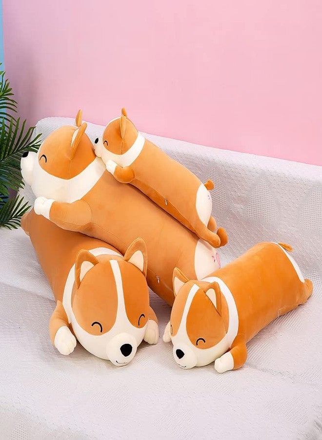 MIAOHAHA Long Plush Corgi Toy Cute Soft Stuffed Animal Corgi Dog Doll Kids Plush Toy Pillow Gift for Kids and Girls(Yellow, 60cm/23.6in) - Image 3